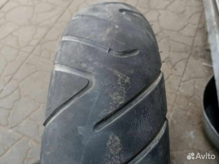 Передняя резина на максискутер