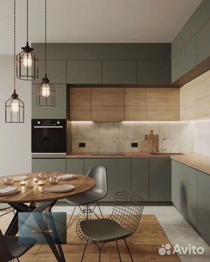 Кухня двухъярусная