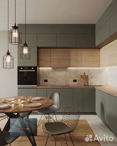 Кухня двухъярусная