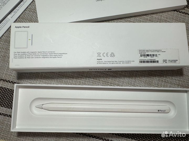 Стилус Apple Pencil (2nd Gen) для Apple iPad белый