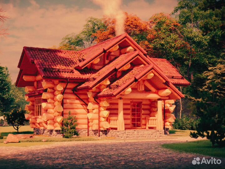 Дом из сруба, кедр, проект 