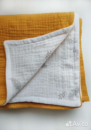 Плед одеяло на выписку из муслина