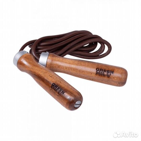 Скакалка с утяжелителями, кожа