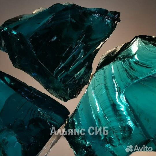 Стеклянный камень Эрклез для декорации