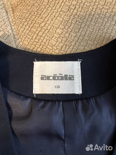 Жилетка для девочки школьная синяя 128