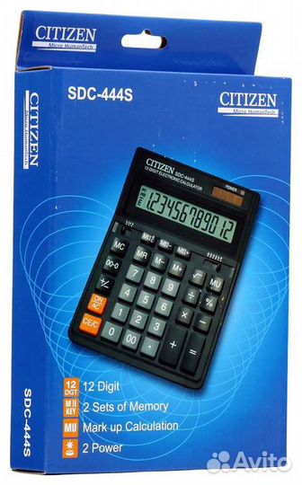 Калькулятор citizen sdc-444s