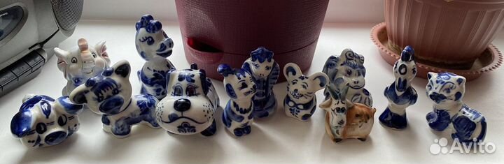 Гжелевые фигурки