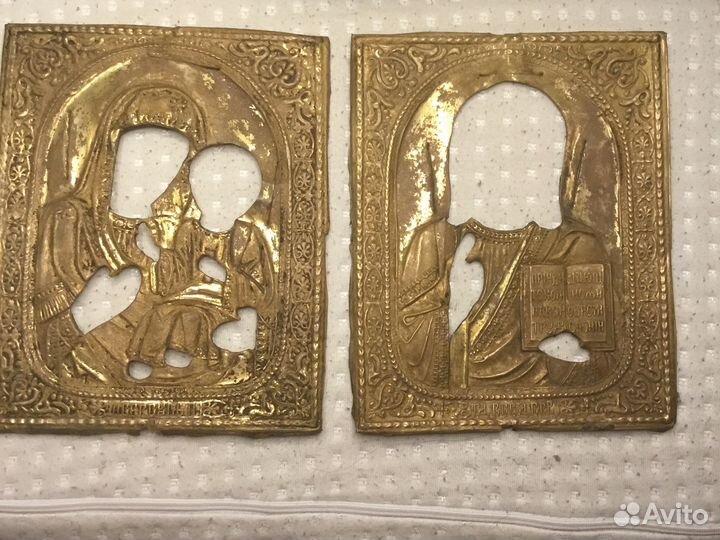 Старинные оклады венчальная пара