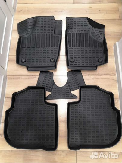 Ковры салона rezkon для skoda rapid, vw polo