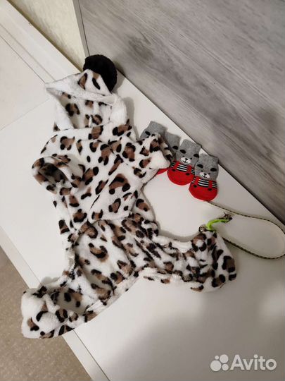 Куртка для собак мелких пород, носки для животных