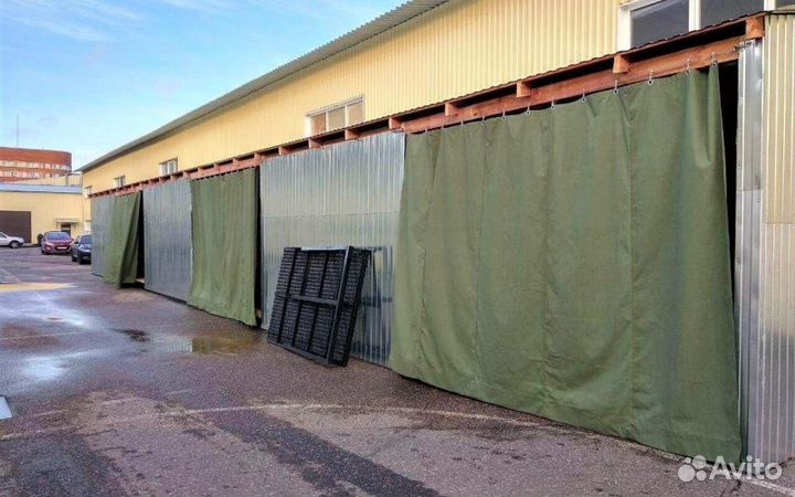 Брезентовая штора для гаража, дачи, производства
