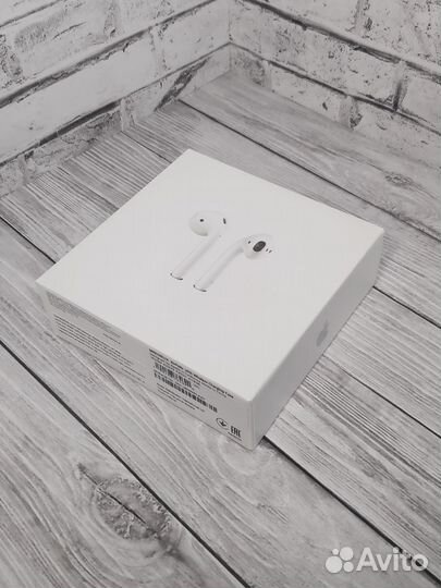 AirPods 2 Premium 1:1 Новые + Чехол подарок