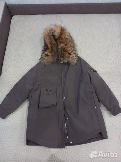 Парка женская с натуральным мехом 48 50
