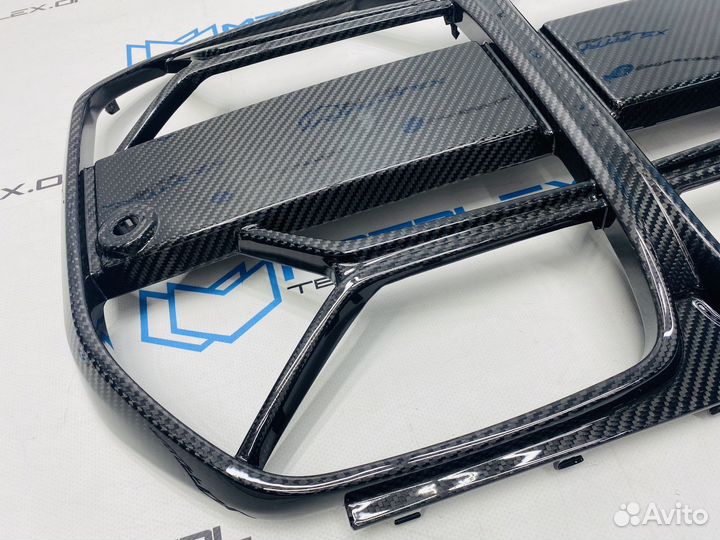 Решетка радиатора BMW G26, CSL стиль, сухой карбон