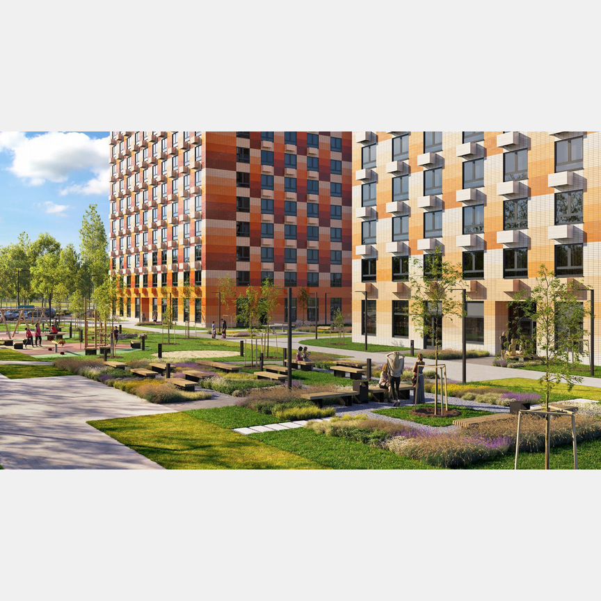 3-к. апартаменты, 55,4 м², 1/14 эт.