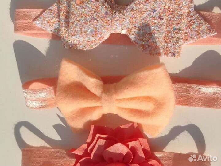 Бантики - повязки на голову для девочки