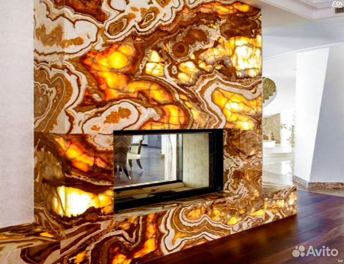 Камин декоративный, камень на выбор