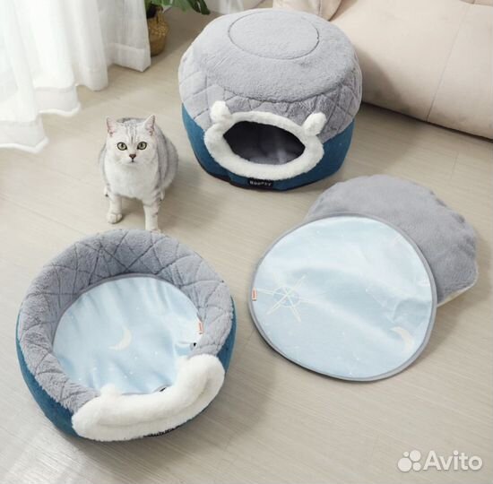 Лежанка для собак и кошек, домик