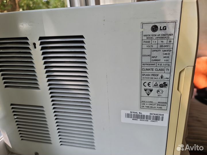 Оконный кондиционер lg LWH 0560A