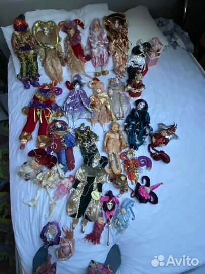 Коллекция кукол в стиле комедии дель арте