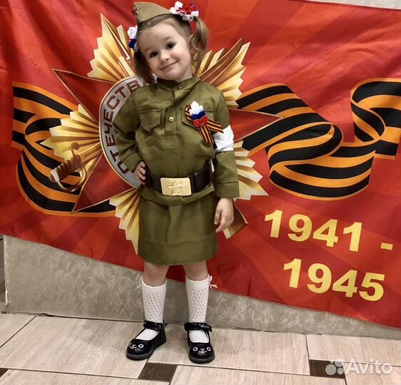 Детская военная форма для девочки прокат