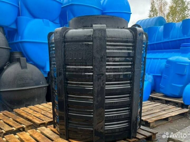 Резервуар пластиковый 3 тонны для сточных вод