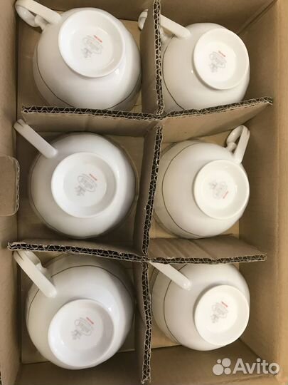 Чайный сервиз Bohemia (костяной фарфор, 6 персон)
