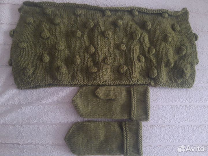 Варежки и Снут вязаные ручной работы