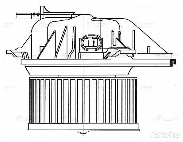Мотор печки Peugeot Partner