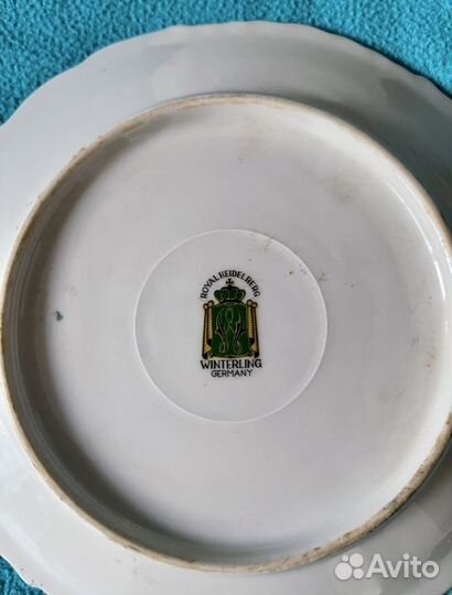 Тарелки Winterling. Германия 1917г