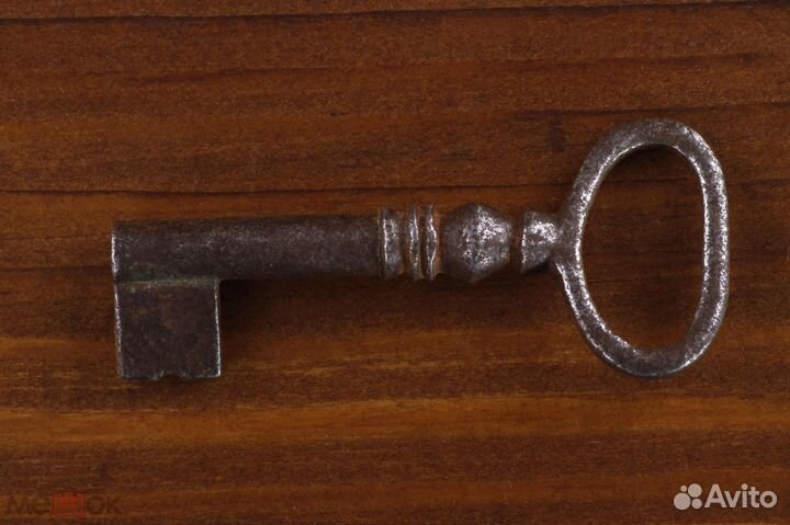 Старинный Ключ от Двери Сундука Шкафа железо 6,5