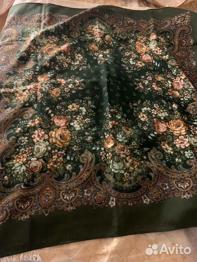 Павлопосадский платок шерсть