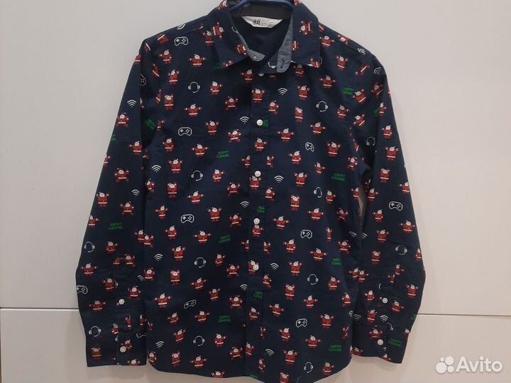 Рубашка новогодняя hm 158p