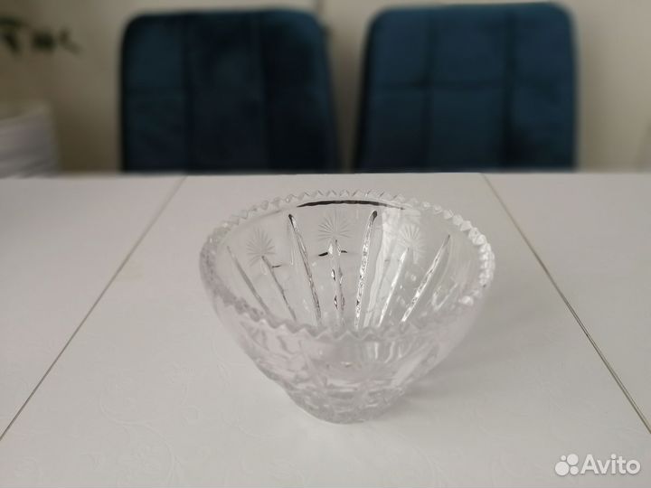 Хрусталь СССР ваза конфетница