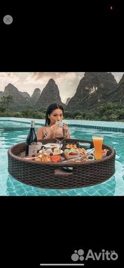 Поднос стол плавающий для бассейна