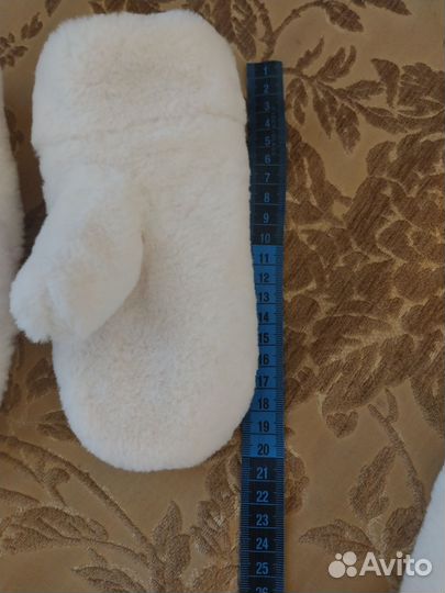 Варежки меховые для девочки