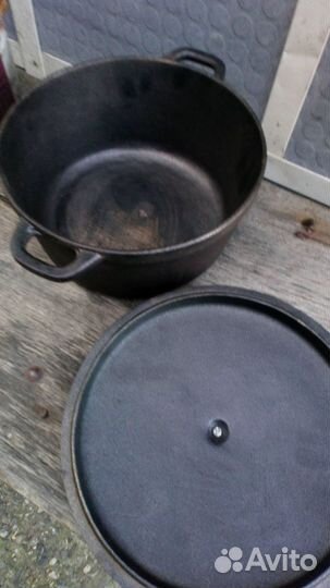 Казан чугунный 6л