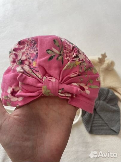 Шапочки для новорождённых и до 5 месяцев