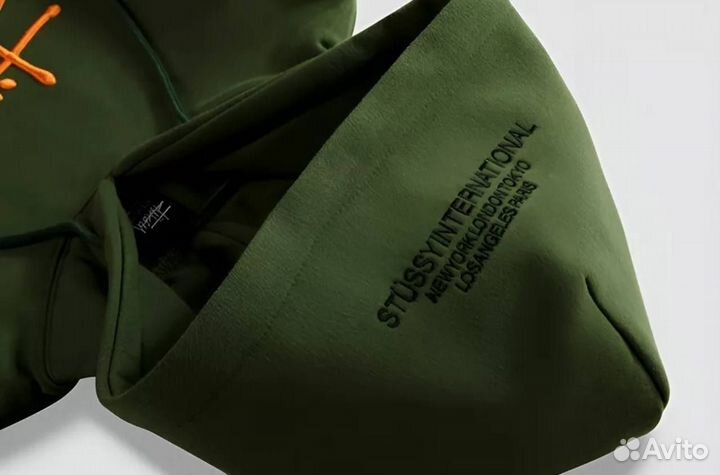 Худи Stussy v2 Зеленое