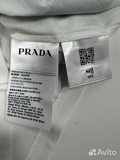 Prada logo t-shirt XXS оригинал