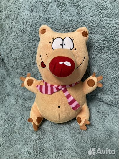 Мягкие игрушки + губная гармошка детская