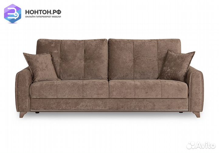 Диван книжка Плимут коричневый