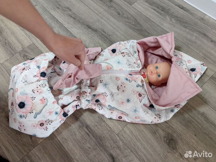 Конверт на выписку девочке-универсальное одеялко