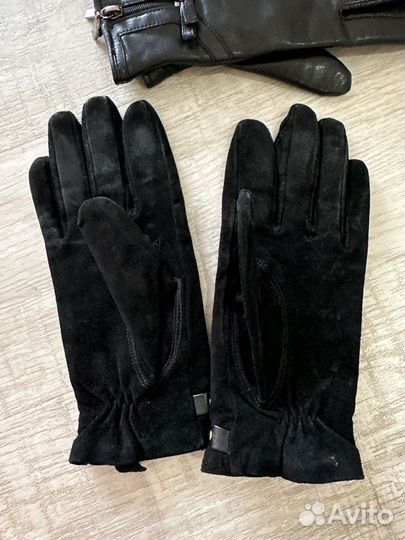 Перчатки женские кожаные