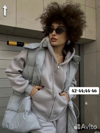 Женский Костюм 3-ка с жилеткой