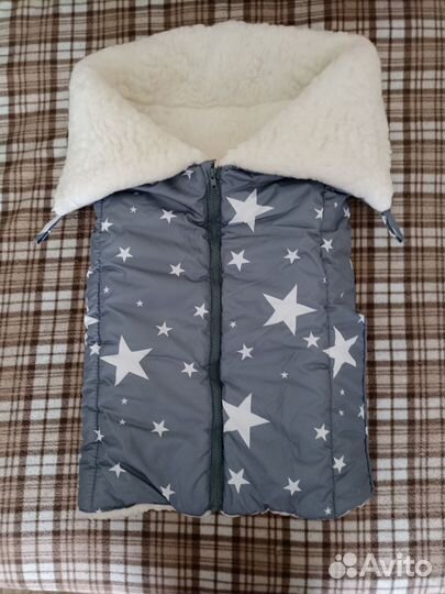 Зимний конверт на выписку