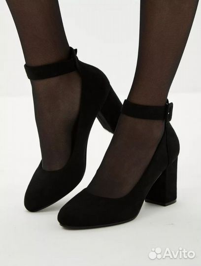 Туфли из эко замши Мэри Джейн