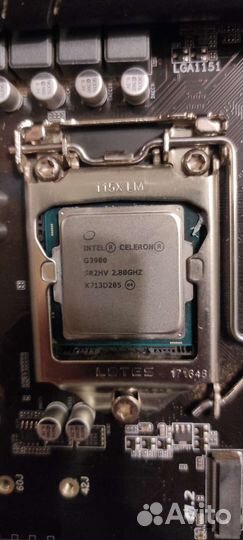 Gigabyte h110 d3a+celeron g3900+куллер+8gb