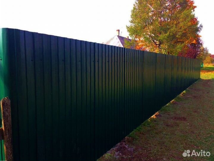 Забор из профнастила