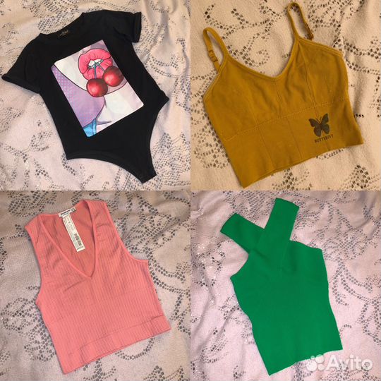 Боди, топ и майка 4 шт xs, s